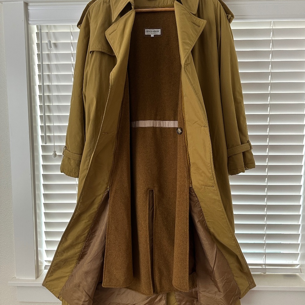 Giorgio Armani Trench coat.